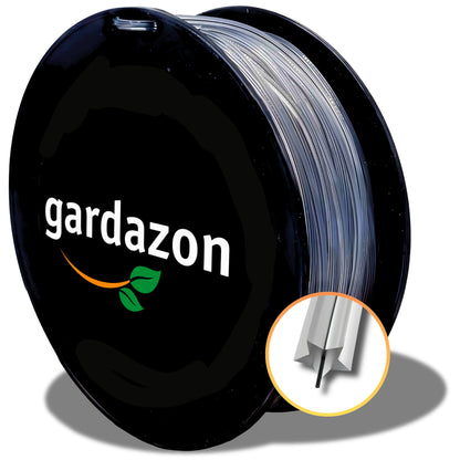 Gardazon Trimmerfaden mit Verstärkung - 2mm x 100 m Vorsicht - extrem scharf - (Sternprofil) Freischneider Faden Universell - Mähfaden für Motorsense - Ersatzfaden für Rasentrimmer - Nylonfaden